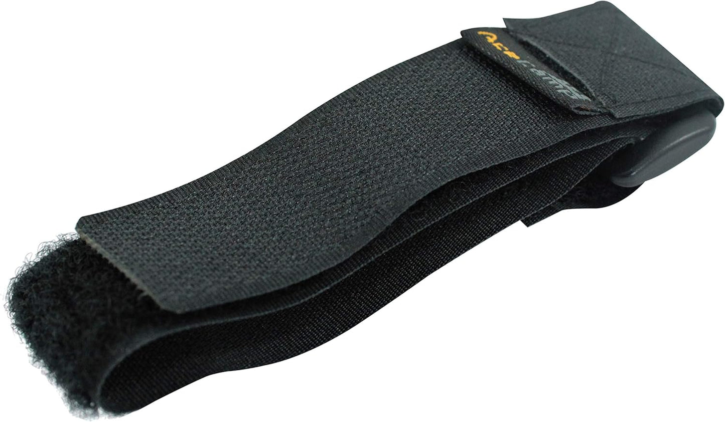 AceCamp Klettgurt 2,5 cm Breite Detailaufnahme Klettverschluss Schwarz