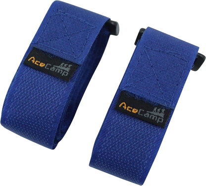 AceCamp Klettgurt 2er-Set 2,5 x 60 cm in Blau – Produktansicht