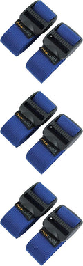 AceCamp Koffergurt 3er Set blau 2,5x65cm um geschlossenen Koffer gespannt