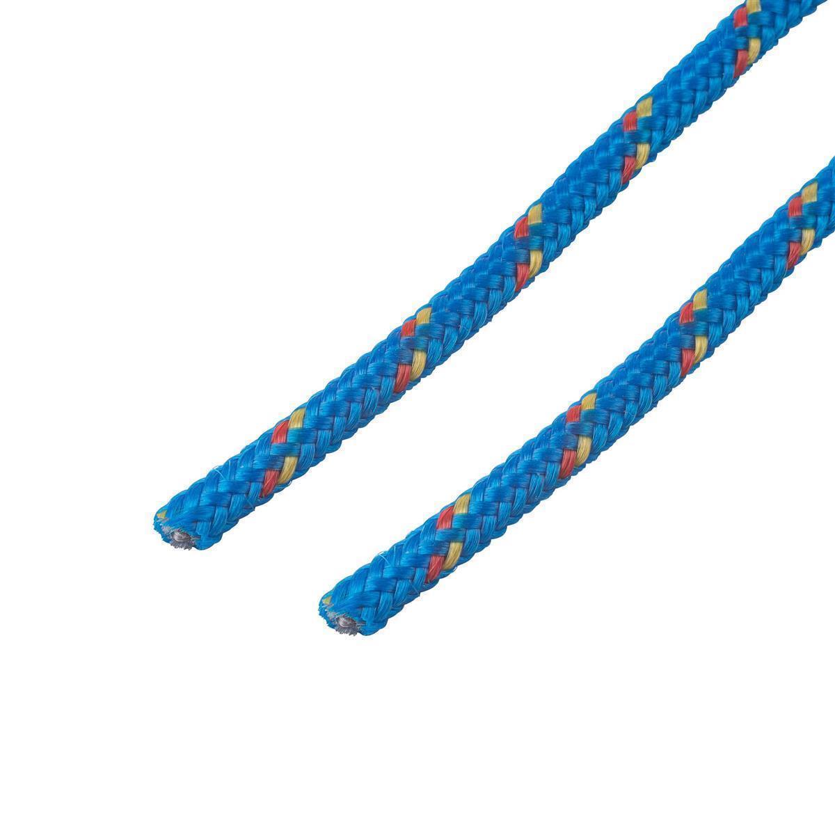 AceCamp PP-Seil 3mm Detailansicht Seilstruktur und Flechtmuster nahaufnahme