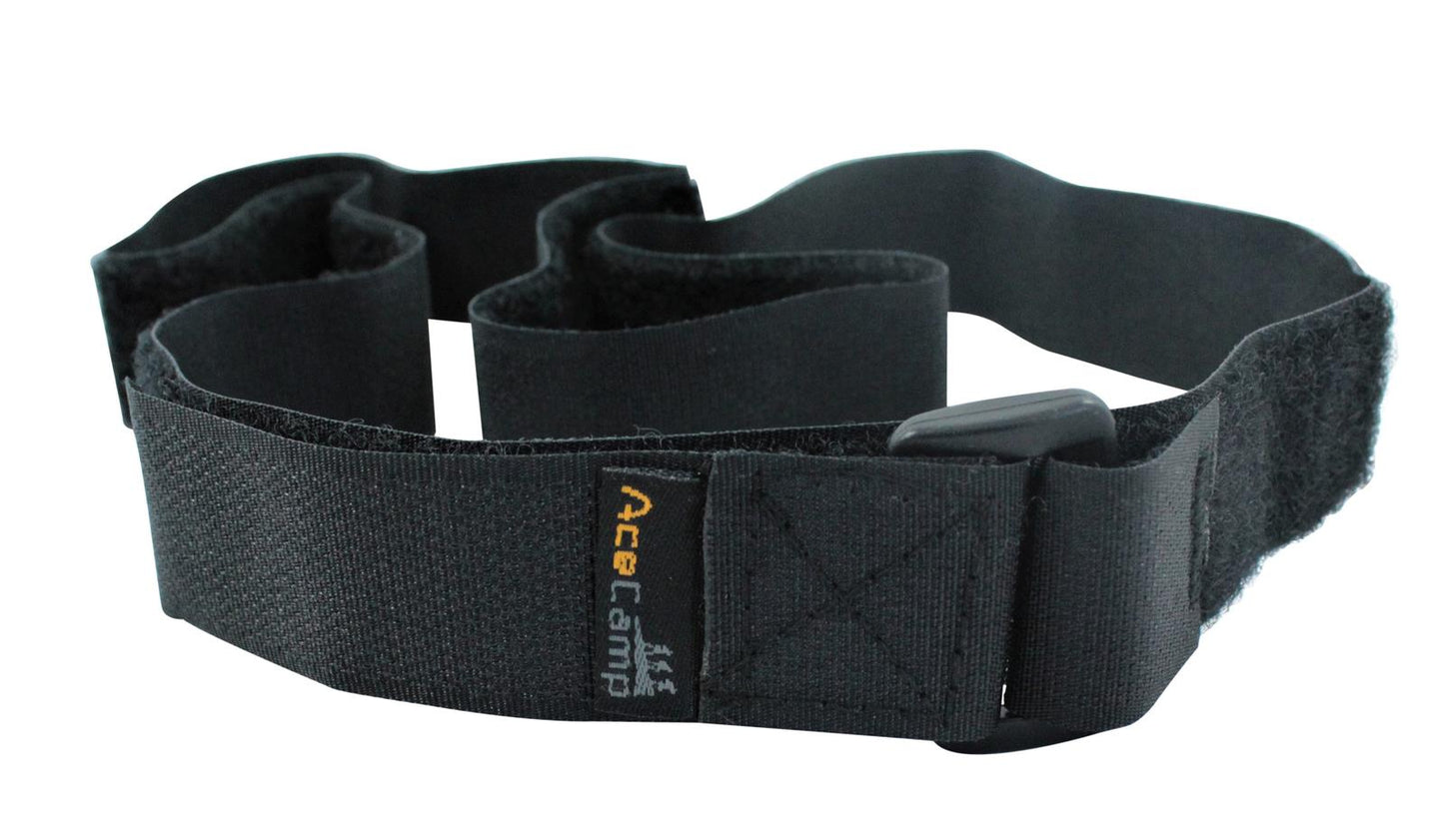 AceCamp Klettgurt Packriemen 90 cm Schwarz Klettverschluss Detailansicht