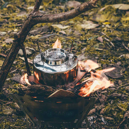 Fire-Maple Antarcti Camping-Wasserkocher auf Gaskocher im Outdooreinsatz