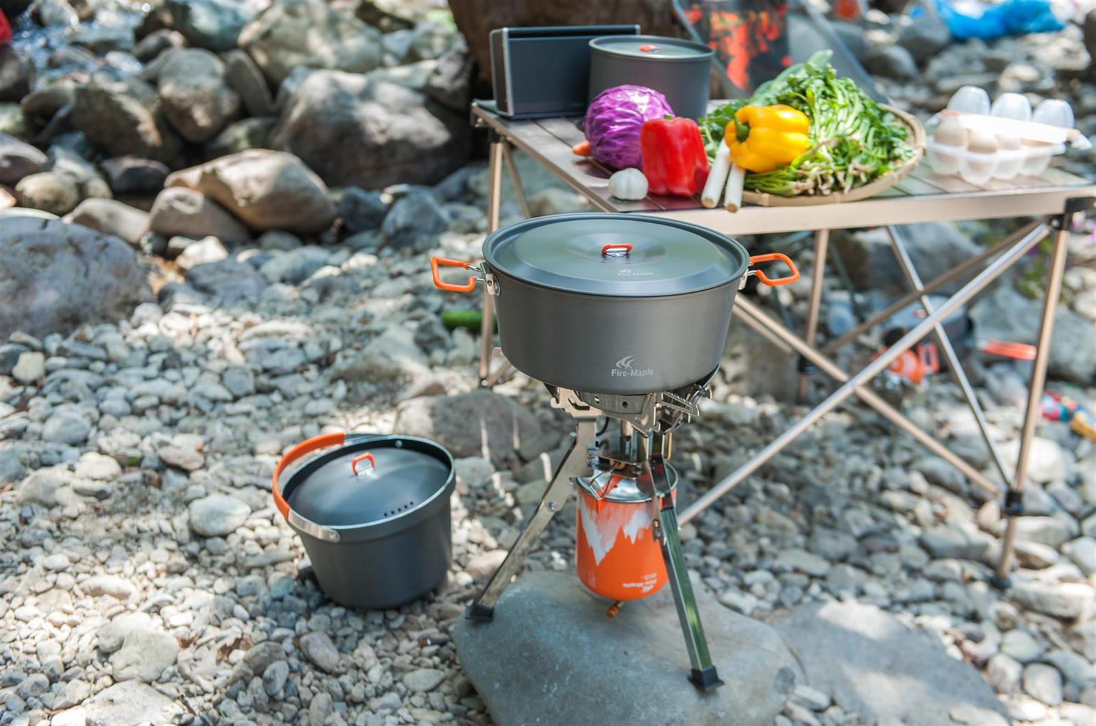 Fire Maple FMS-108 Verpackung Karton mit technischen Angaben und Lieferumfang
