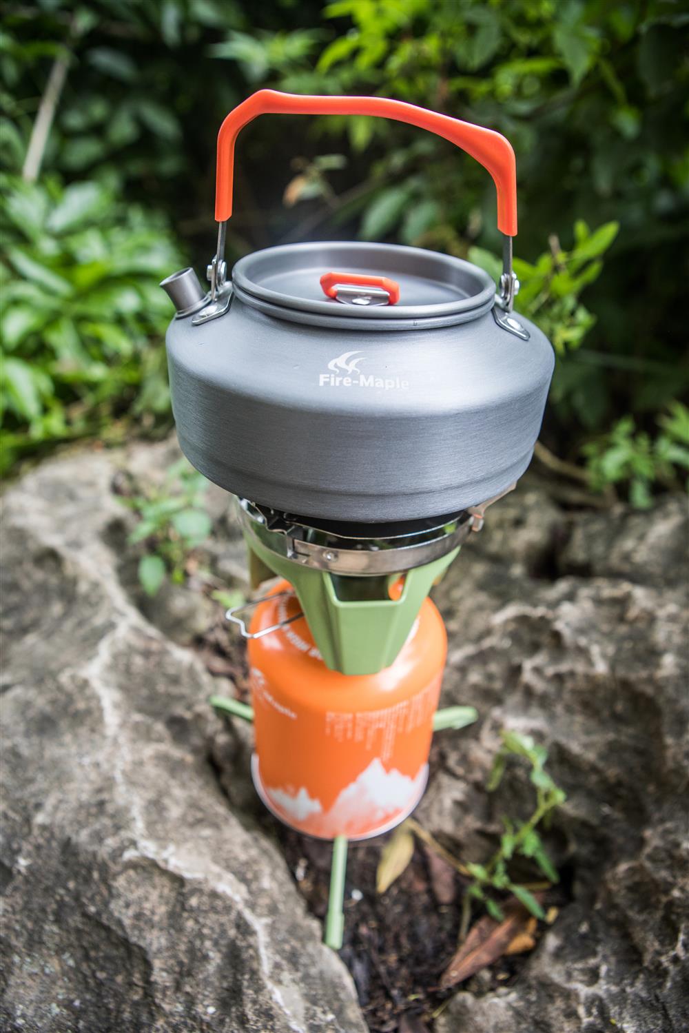 Fire-Maple Feast XT1 Kessel Innenraum mit Messskala und Antihaftbeschichtung