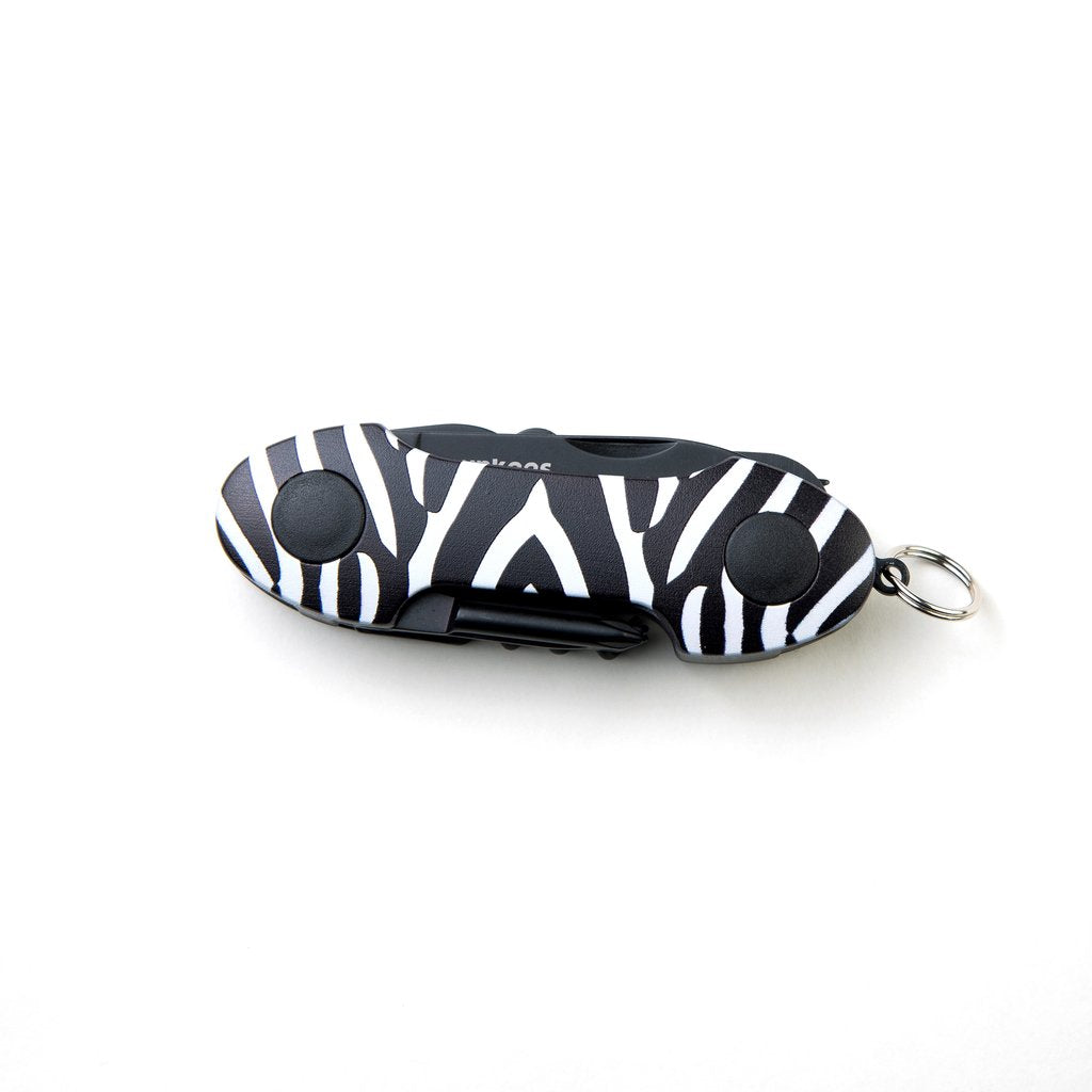 Klinge des munkees Zebra Taschenmessers aus rostfreiem Stahl