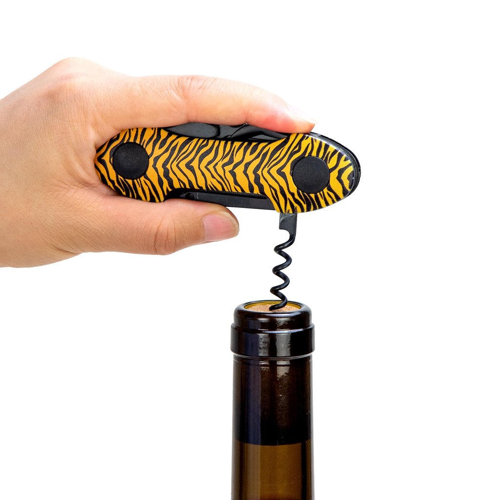 munkees Taschenmesser Tiger alle 15 Funktionen ausgeklappt Detailansicht