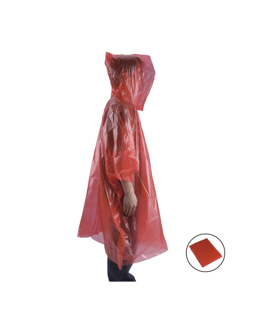 AceCamp Emergency Poncho leichter Notfall-Regenponcho in olivgrün ausgebreitet