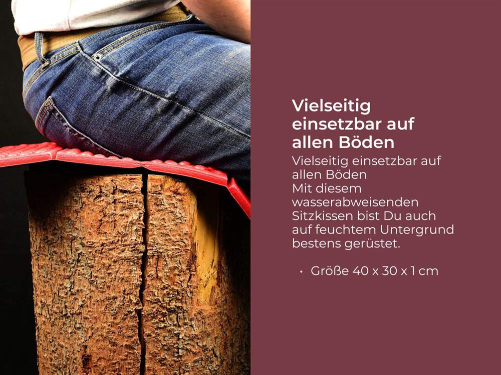 Detailaufnahme AceCamp Faltbares Sitzkissen robuste Außenhülle wasserdicht
