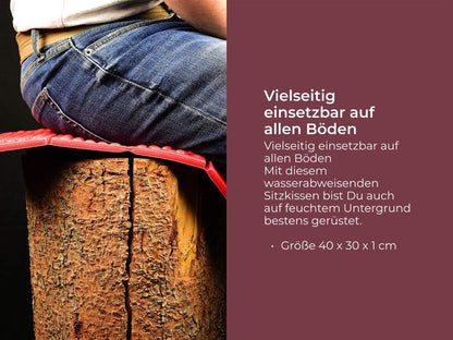 Detailaufnahme AceCamp Faltbares Sitzkissen robuste Außenhülle wasserdicht