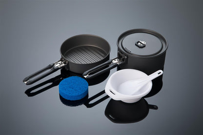 Fire Maple Feast 1 Black Topf mit Deckel und Faltgriff Detailansicht