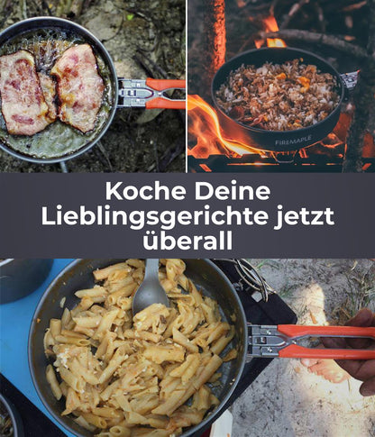 Verpackung der Fire-Maple FP Campingpfanne 0,9L mit Produktdetails