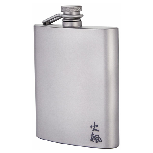 Fire-Maple Bacchus Titan Flachmann 200 ml Frontansicht silber