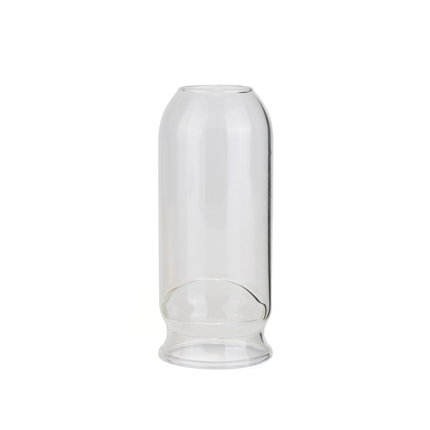 Ersatzglas für Fire-Maple Orange Gaslaterne – Frontansicht des klaren Glaszylinders