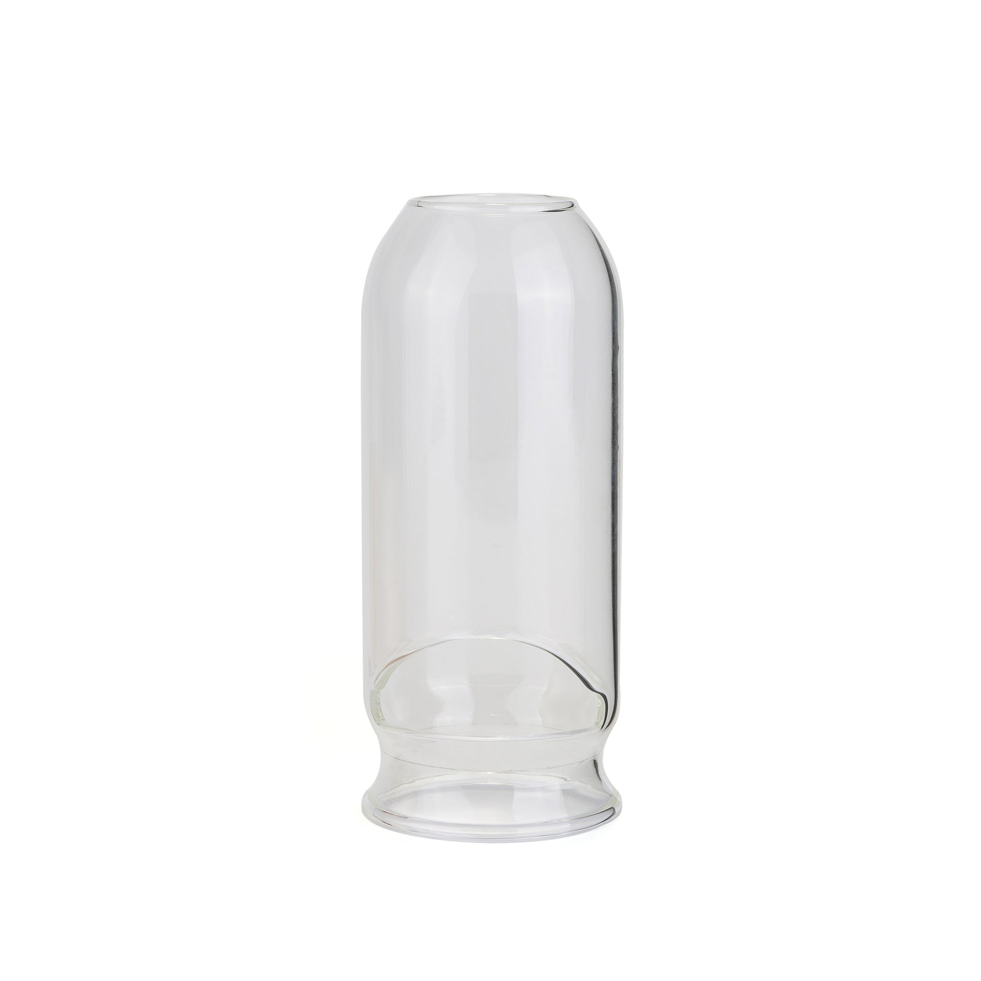 Ersatzglas für Fire-Maple Orange Gaslaterne – Frontansicht des klaren Glaszylinders