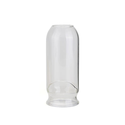 Ersatzglas für Fire-Maple Orange Gaslaterne – Frontansicht des klaren Glaszylinders