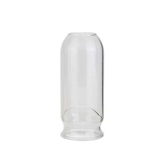Ersatzglas für Fire-Maple Orange Gaslaterne – Frontansicht des klaren Glaszylinders