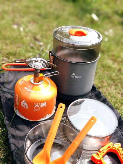 Fire Maple Island Campingkocher in geöffneter Transportverpackung Draufsicht