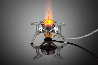 FMS-121 Spark 2200W Gaskocher Seitenansicht faltbare Stützarme offen