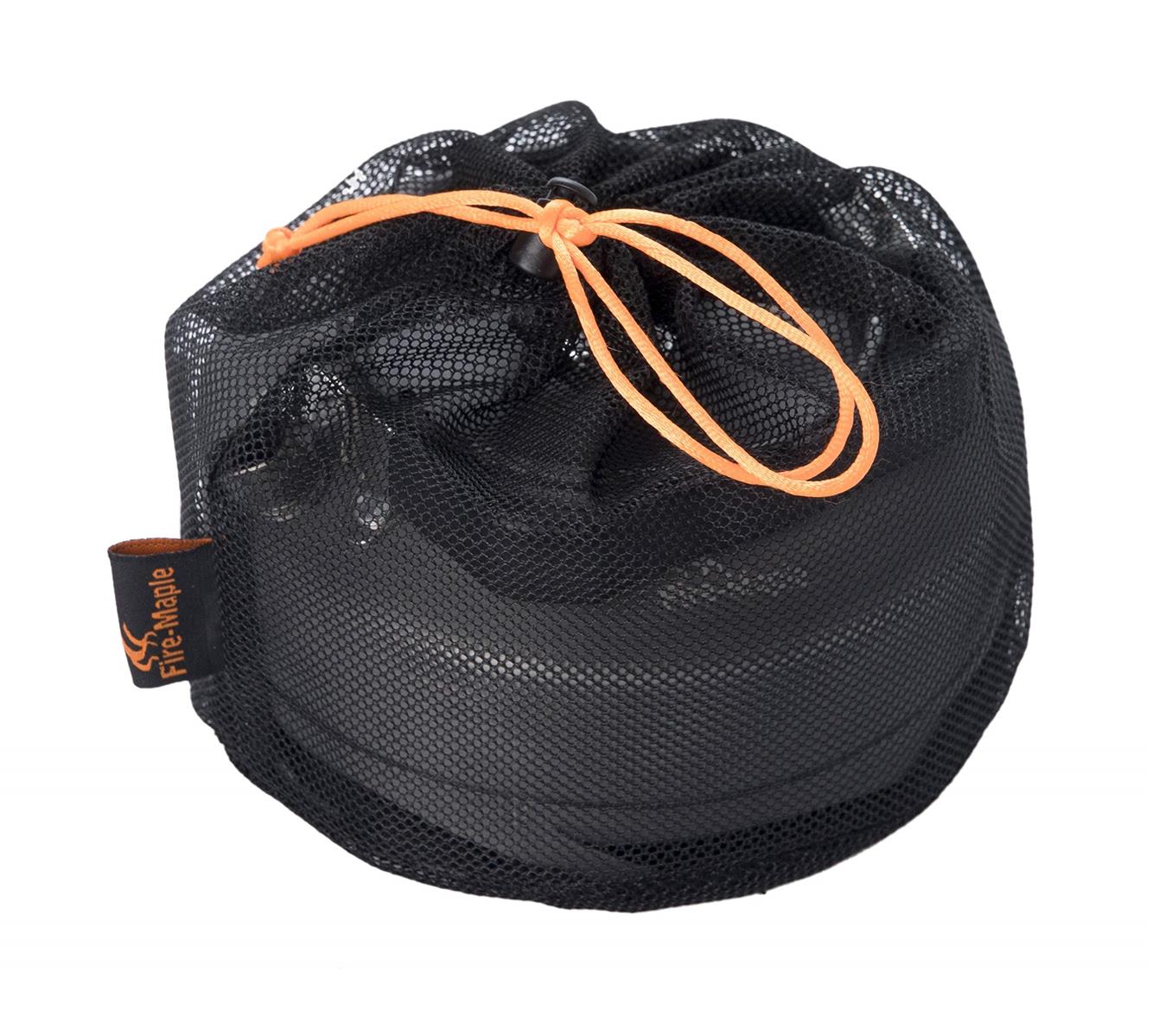 Fire-Maple Camping Kessel XT1 Black auf Gaskocher im Outdooreinsatz