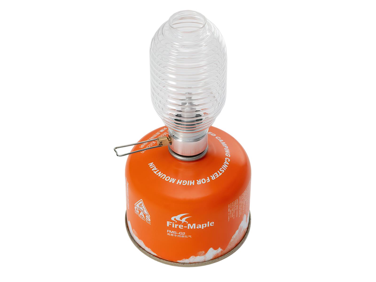 Originalverpackung der Fire-Maple Firefly Gaslampe mit Produktbeschriftung