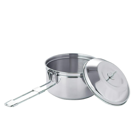 Fire-Maple Antarcti Edelstahl Topf 1L Hauptansicht mit Deckel