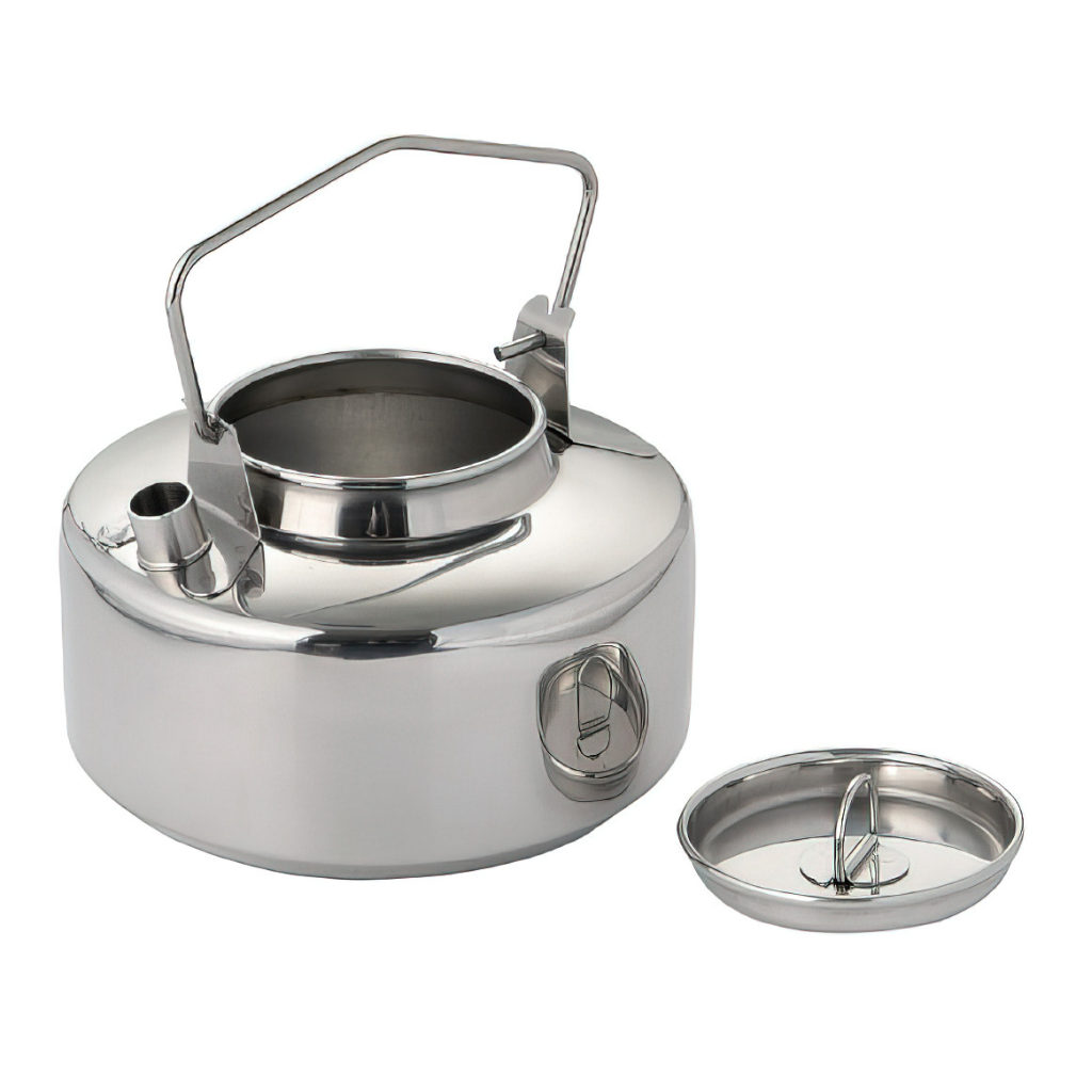 Fire-Maple Antarcti 1L Edelstahl Camping-Wasserkocher Gesamtansicht silber