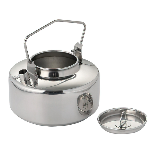 Fire-Maple Antarcti 1L Edelstahl Camping-Wasserkocher Gesamtansicht silber