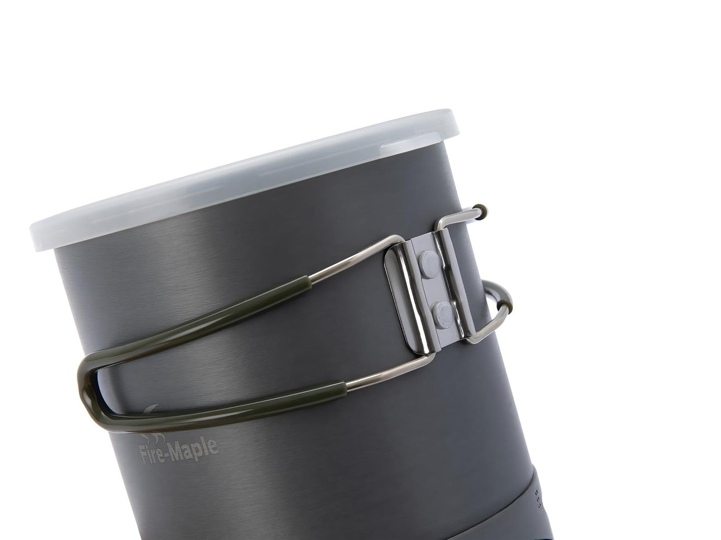 FMC-XK6 White Kochtopf mit ausklappbarem Griff aus Aluminium
