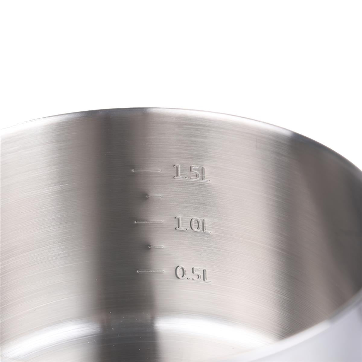 Antarcti Edelstahl Topf 1,5L Deckel und Griff Detailansicht