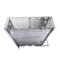 Maverick steckbarer Holzgrill mit 4 Paneelen und Grillgitter aufgebaut
