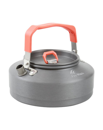 Feast T3 Orange Wasserkessel 0,8L aus Aluminium in der Frontansicht