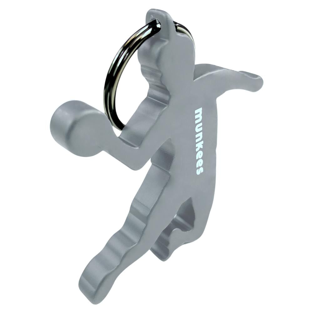 Munkees Handballer Schlüsselanhänger mit Flaschenöffner in Silber