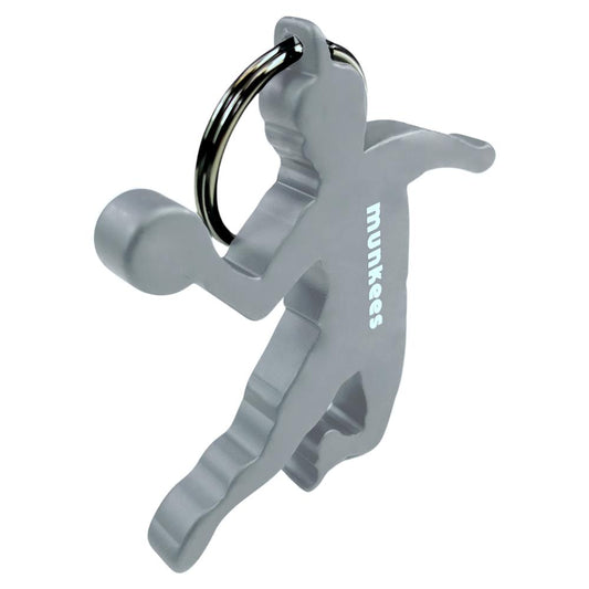 Munkees Handballer Schlüsselanhänger mit Flaschenöffner in Silber