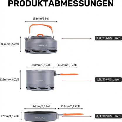 FEAST SET TURBO Pfanne mit Speisen beim Camping Einsatz