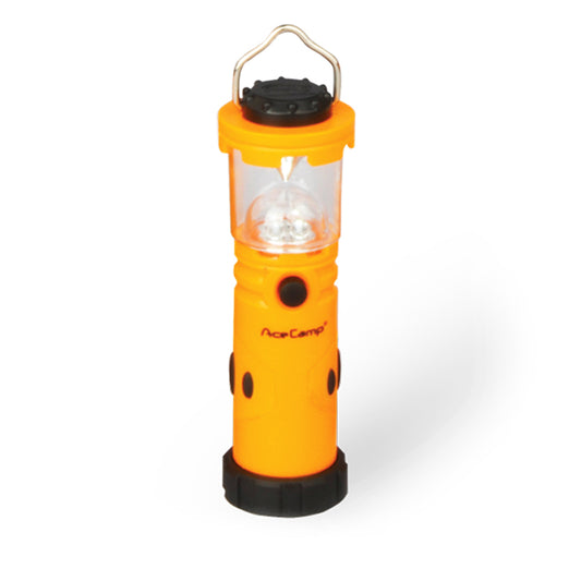 Mini Camping Laterne mit LED und Reflektor in kompakter Taschenformat-Größe