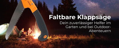 AceCamp Faltbare Klappsäge Verpackung mit Produktbeschriftung