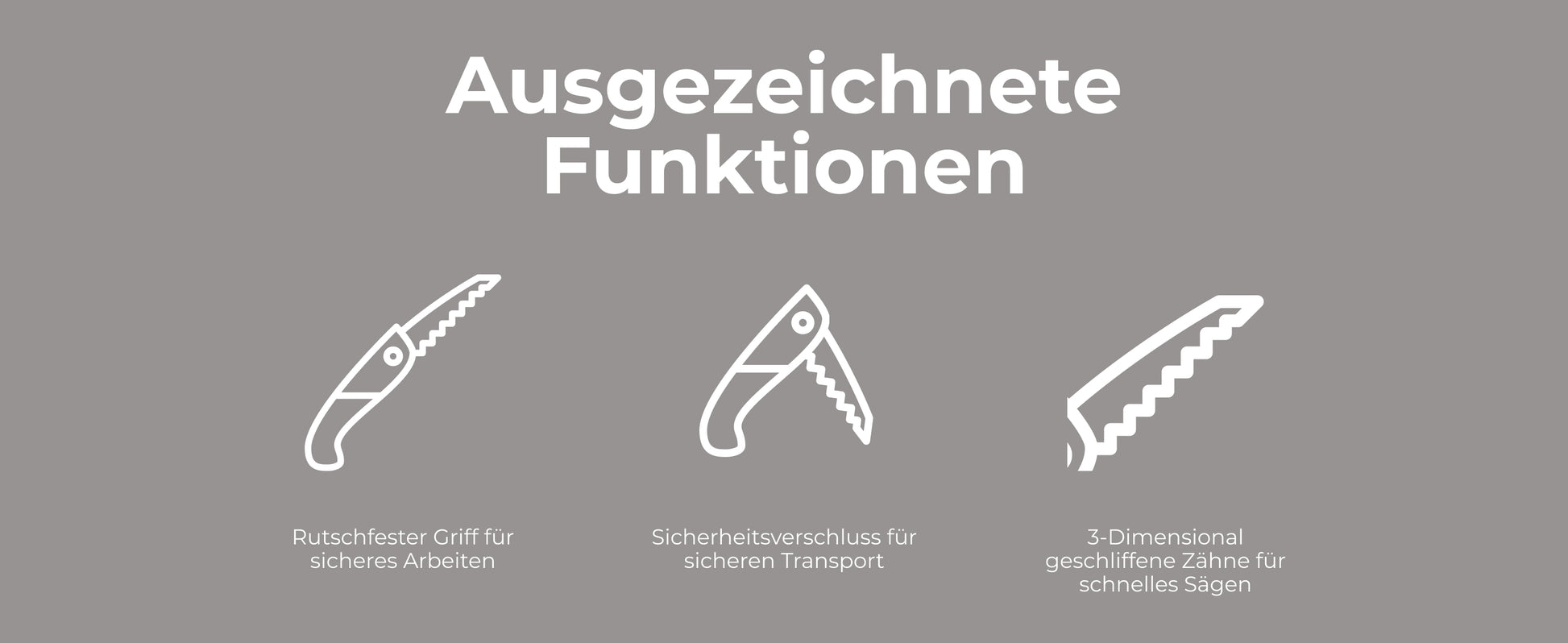 AceCamp Faltbare Klappsäge im Rucksack verstaut Outdoor Camping Ausrüstung