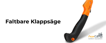 Detailaufnahme Sägeblatt der AceCamp Faltbaren Klappsäge Nahansicht Zähne