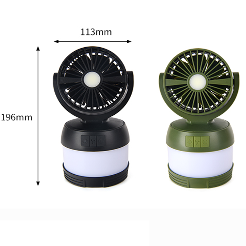 NOTOS Ventilatorlampe Detailansicht des integrierten USB-Ladeports