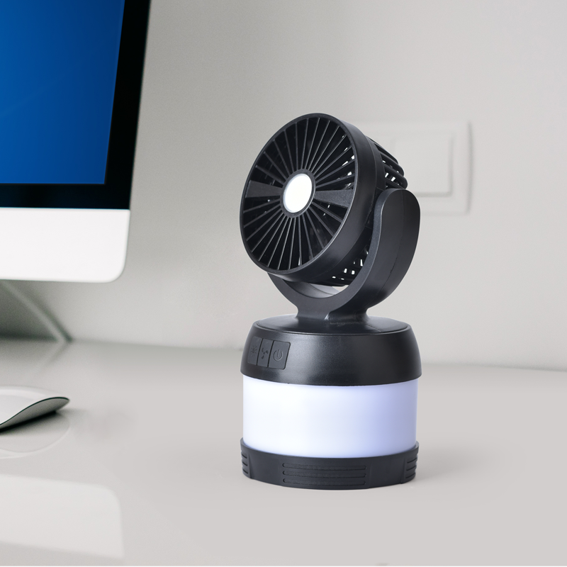 NOTOS Ventilatorlampe Verpackung mit Produktbeschreibung und Logo