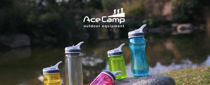 AceCamp TRITAN Trinkflasche mit Trinkhalm Deckel Detailaufnahme