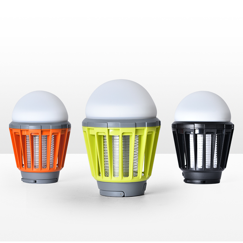 CULEXX UV Moskitolampe Orange – Detailansicht des UV-Lichts aktiviert